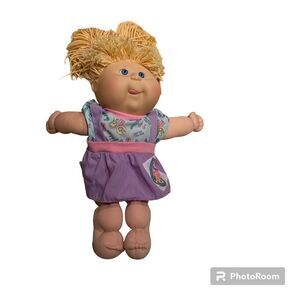 CPK Pretty Crimp 'N Curl 1991 Hasbro Blonde Girl HTF Blue Eyes Tongue Out‎ Clock